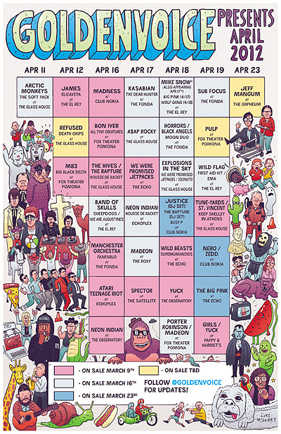 Coachella 2012 Sideshows Lineup Announced With Locations and Tickets