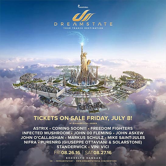 Dreamstate NY 2016 Lineup Tickets Dates Schedule New York
