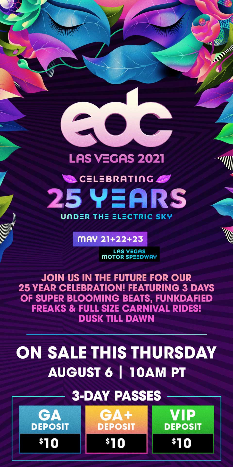 EDC Las Vegas 2021 | Lineup | Tickets | Schedule | Dates | Spacelab Festival Guide