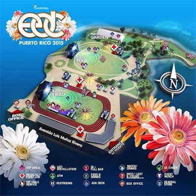 Electric Daisy Carnival Puerto Rico EDC 2015 | Lineup | Tickets | Prices | Schedule | Dates | Video | News | Rumors | Hotels