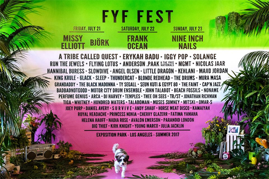 FYF Fest 2017 lineup