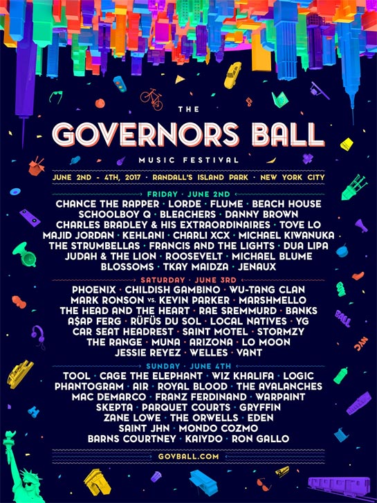 The Governors Ball lineup is out!