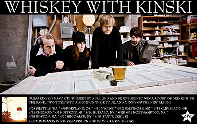 Kinski Announce Tour Dates With Whiskey