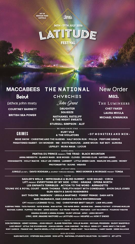 Latitude Festival 2016 lineup