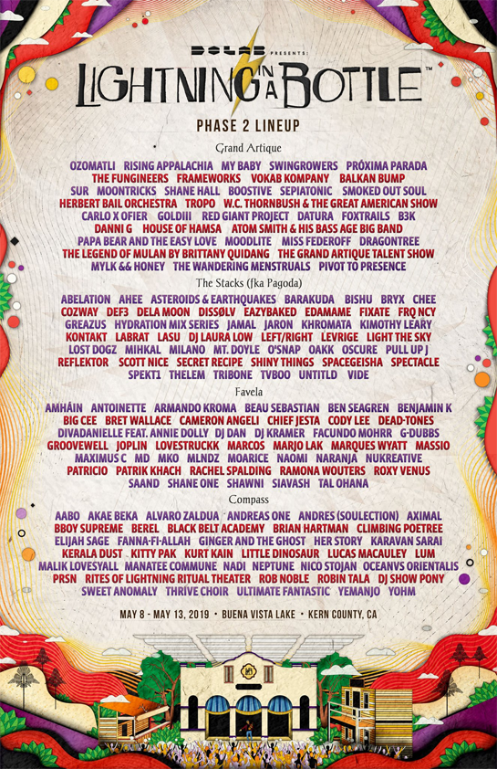 Lightning In A Bottle 2019 Lineup Tickets Dates Spacelab