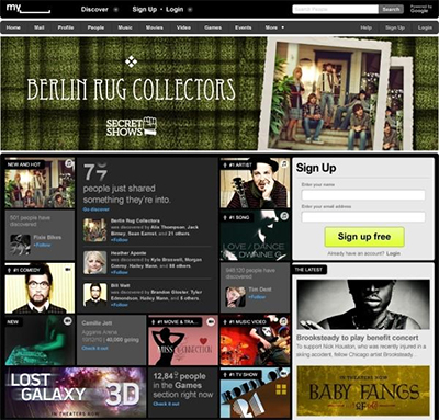 MySpace Relaunches as Entertainment Site with New Design