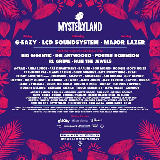 Mysteryland USA 2017 Lineup