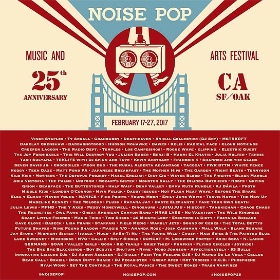 Noise Pop 2017 lineup 