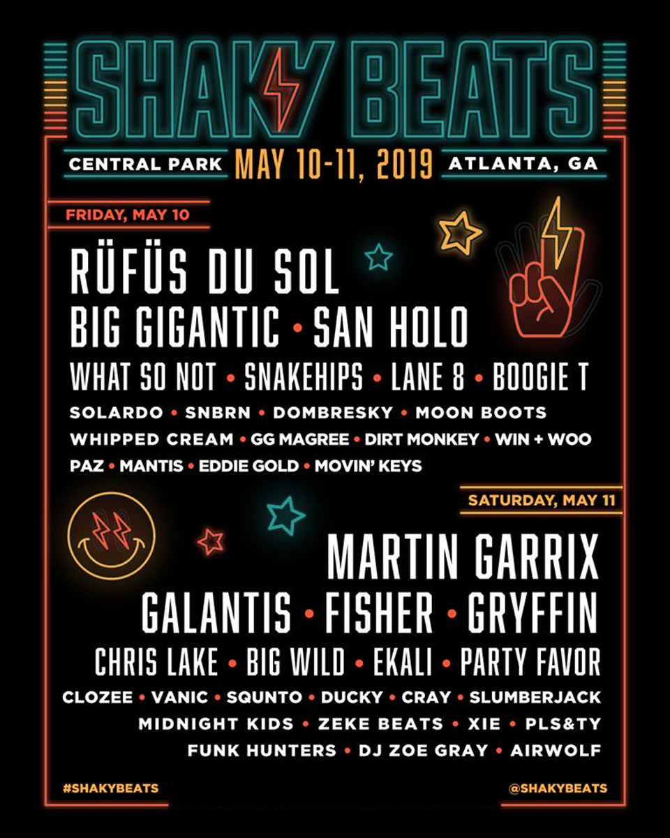 Shaky Beats lineup