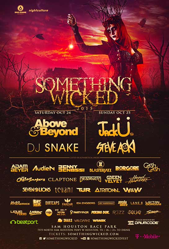 Something Wicked 2015 | Lineup | Tickets | Prices | Dates | Schedule | Video | News | Rumors | Mobile App | Houston | Hotels