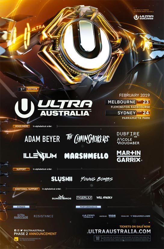 Ultra Australia lineup