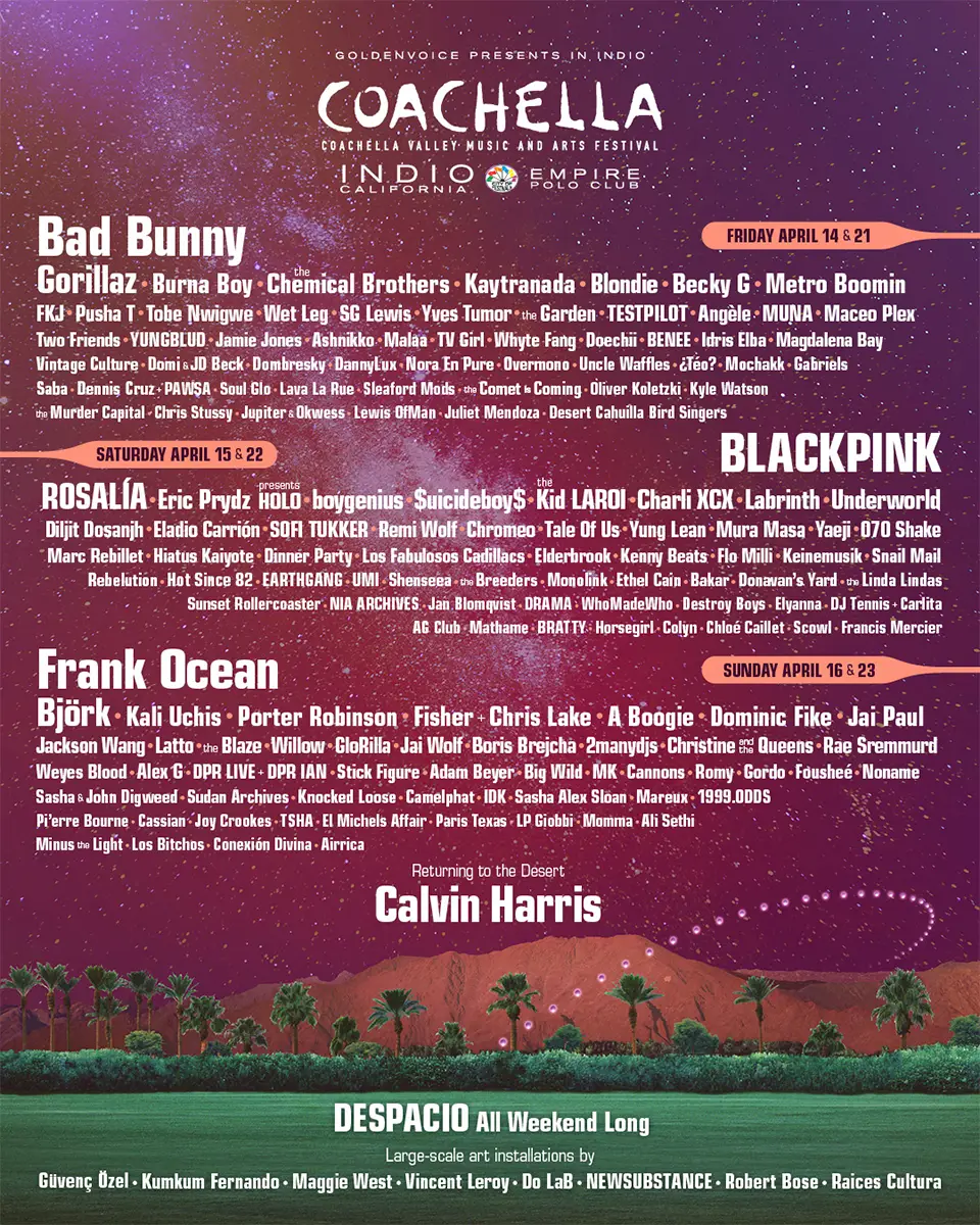 Coachella 2024 Lineup Tickets Dates Schedule Set Times Live