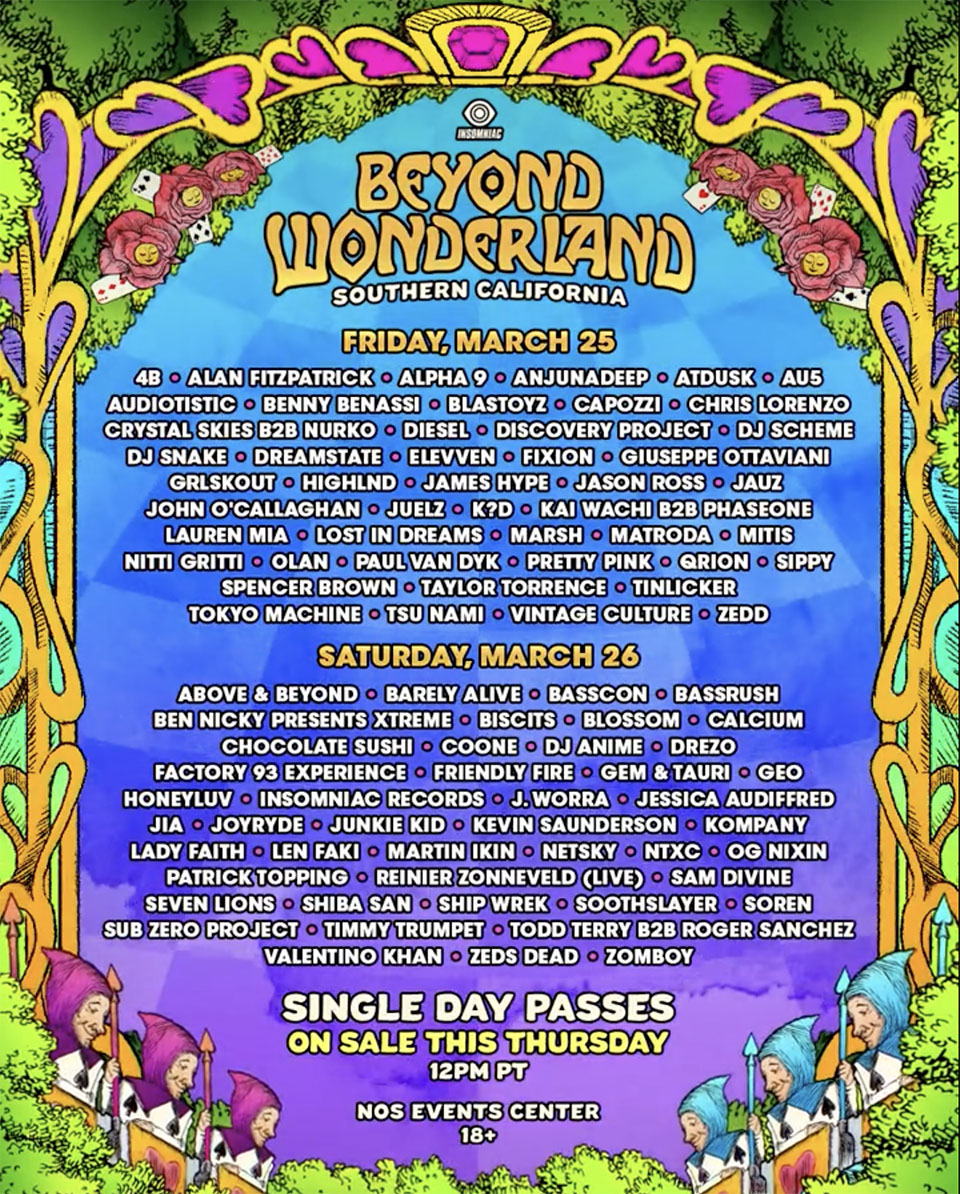 Beyond Wonderland Chicago lineup