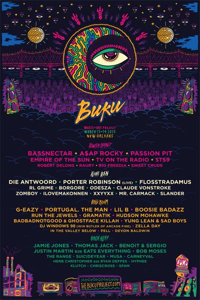 Buku Music Festival 2015 | Lineup | Tickets | Prices | Dates | Video | News | Rumors | Mobile App | New Orleans | Hotels