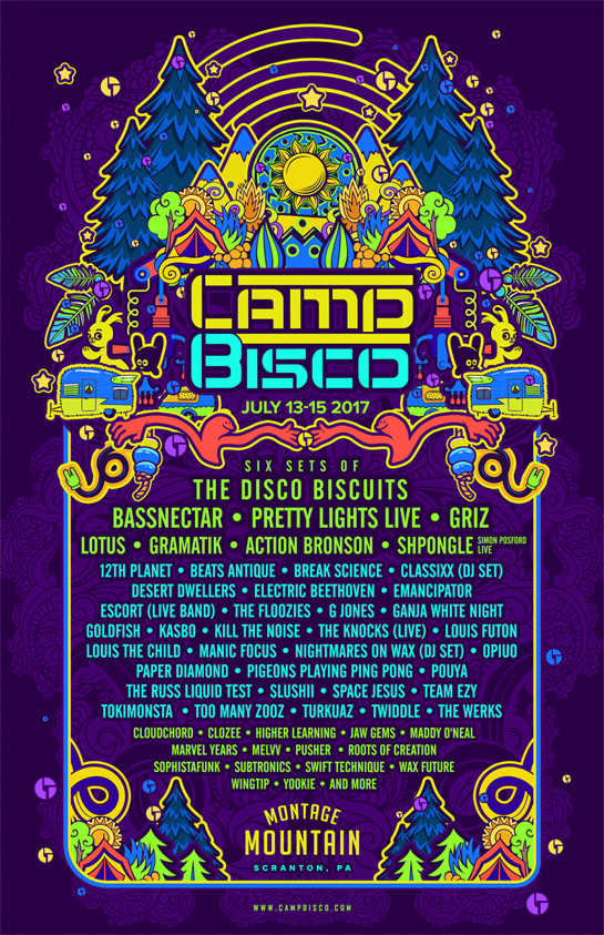 Camp Bisco 2017 Lineup