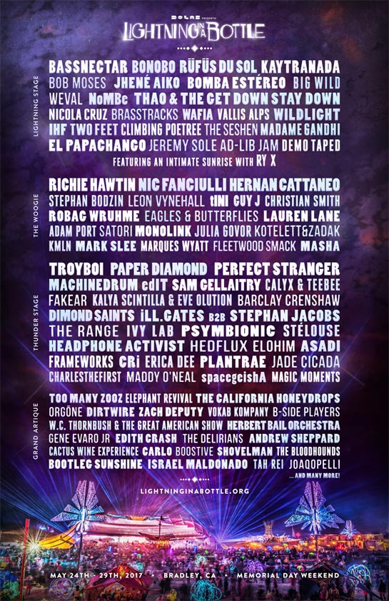 Lightning in a Bottle in a Bottle 2017 Lineup