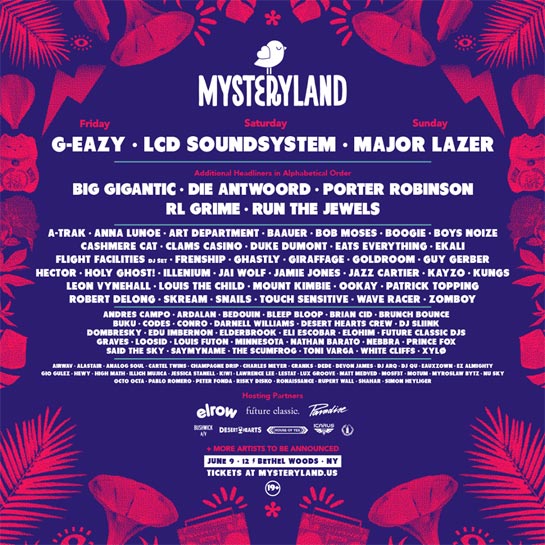 Mysteryland USA 2017 Lineup