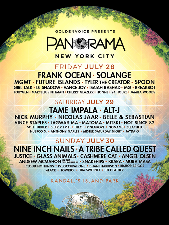 Panorama Festival Lineup 2017